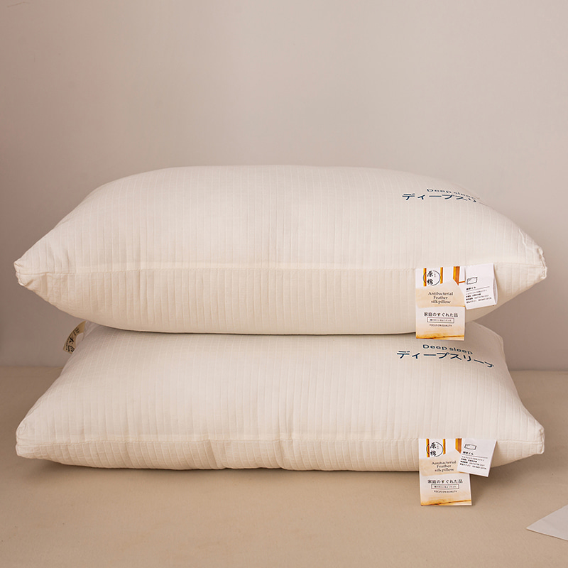 Original bomullsfjäder sammet kudde