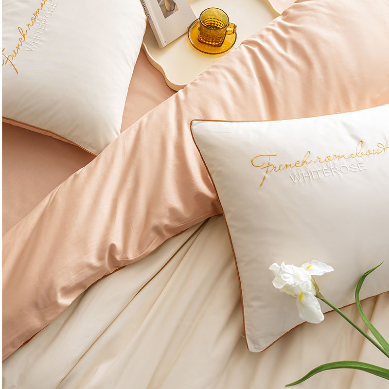 Färgad enkel och generös ren bomullssäng